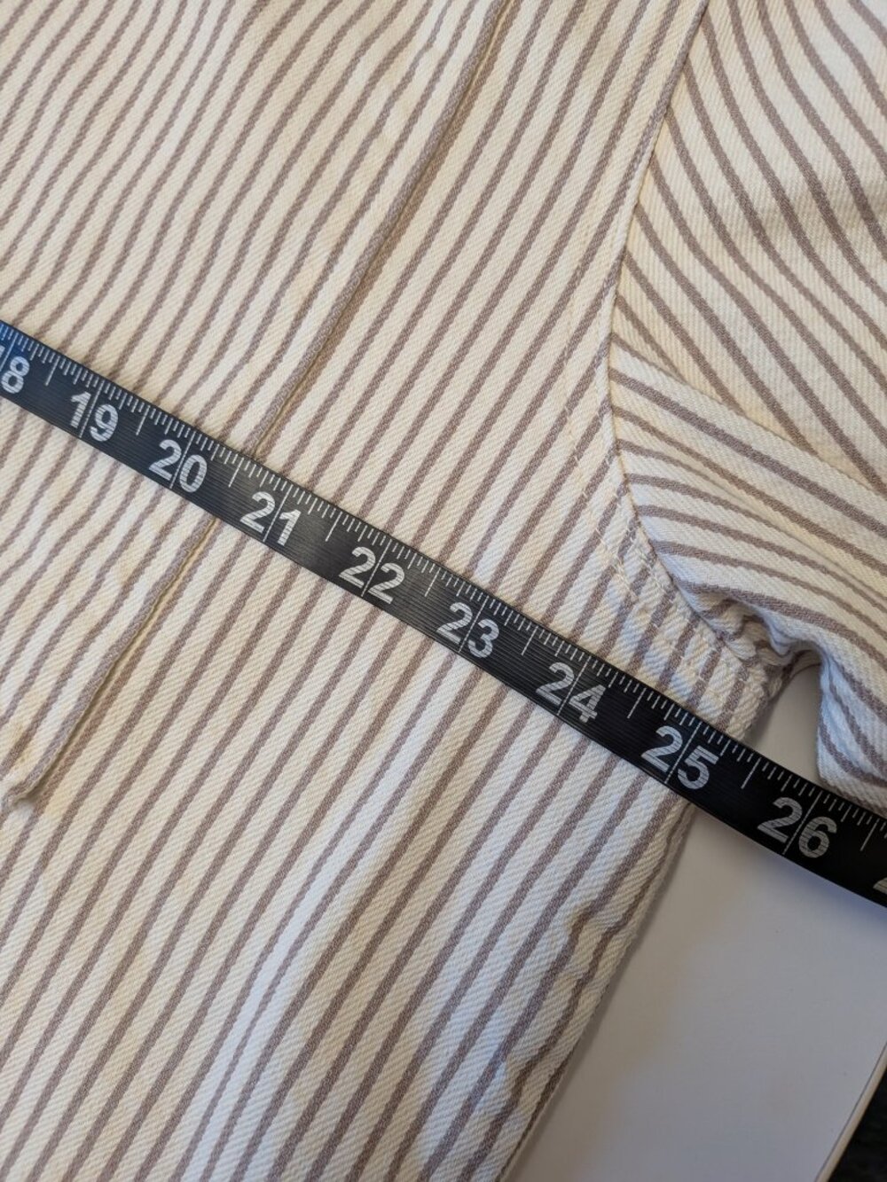 Stan Ray Khaki Hickory Stripe Painters Pop Over Shirt Boxy Utility Workwear XL - Picture 6 of 7